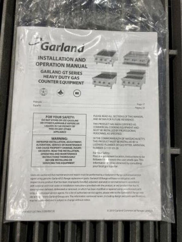 Garland 24" Countertop Charbroiler #GTBG24-AR24