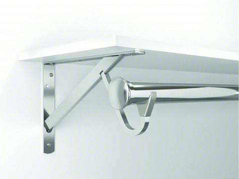 Installation suggestion for new "Closet Max" clothes-hanging pole. 