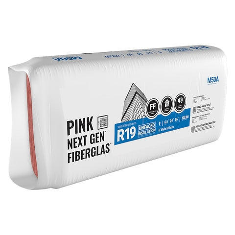 R19 Unfaced Fiberglass Batt Insulation