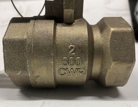 Reclaimed Nibco 2" bronze ball valve. 
