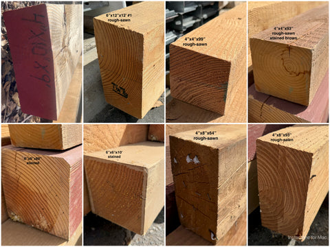 X: Solid Wood Beams & Posts - SOLD 4/17/26