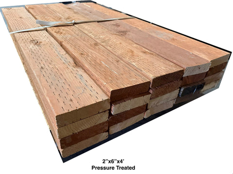 4' Pressure Treated Lumber Stickers