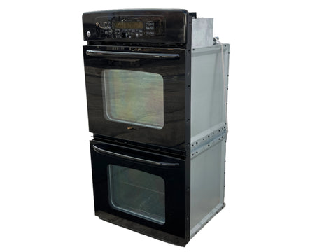 Good used GE 27" in-wall double oven, model # JKP55BM1BB. 