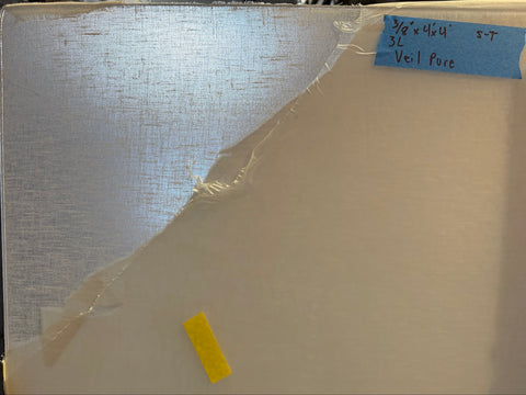 New 3/8"x4'x4' semi-transparent "veil pure" resin panel. 