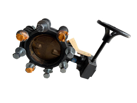 Commercial 6" butterfly valve by Milwaukee with EPDM seal & aluminum bronze disc. 