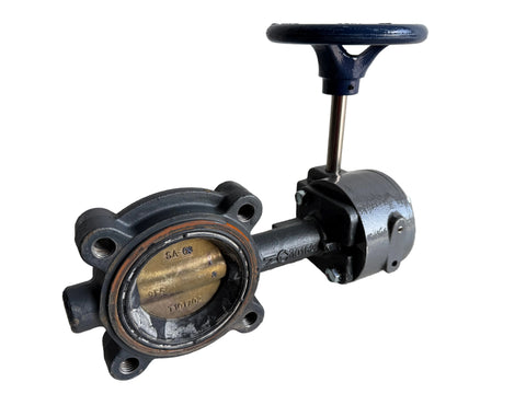 Good, used Nibco LC2000 3" butterfly valve with gear operator & EPDM seal. 