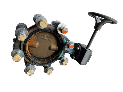 Milwaukee 6" CL323ED lug style butterfly valve in good, used condition. 