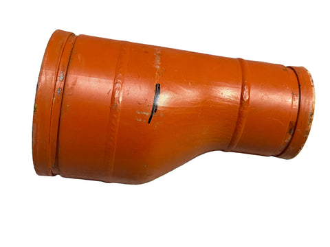 Reclaimed Gruvlok Fig. 7073 6"x4" eccentric reducer with grooved ends. 