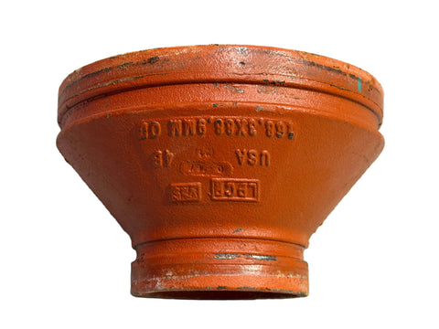 Gruvlok Fig. 7072 6"x3" grooved end concentric reducer in good, used condition. 