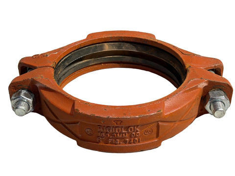 6" Rigidlok pipe coupling for rigid water pipe systems. 