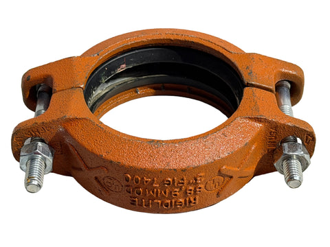 Good, used Rigidlite Fig. 7400 3" rigid pipe coupler with EPDM gasket. 