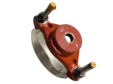 Reclaimed, 3/4" tap, 6", single strap service saddle by Romac. 