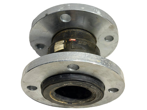 Good, used, stainless steel flanged, 3" wide x 6" long expansion joint. 