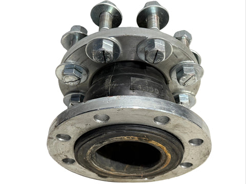 4" wide, flanged, EPDM, one-arch pipe expansion joint. 