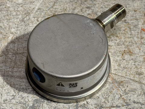 Back of reclaimed Weksler 2.5" pressure valve with threaded fitting. 