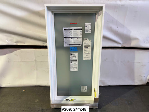RH casement Pella window with wood & aluminum frame. 24"Wx48"H. 