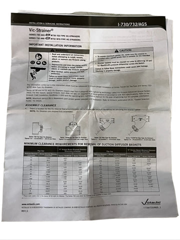 Victaulic Tee-Type Strainers