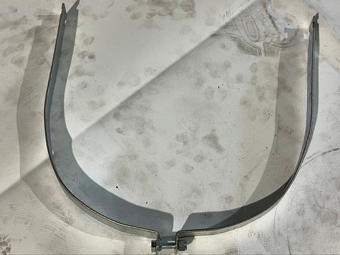 New 1.5"x14", 14 gauge strut hangers for duct piping. 