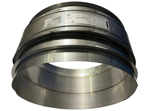 CleaverBrooks #CBILA: Boiler Exhaust Vent, Double Wall, 1" Air Insulation, Straight Length, Stainless Steel, 12" L Nominal, 24" I.D. x 13" H. 