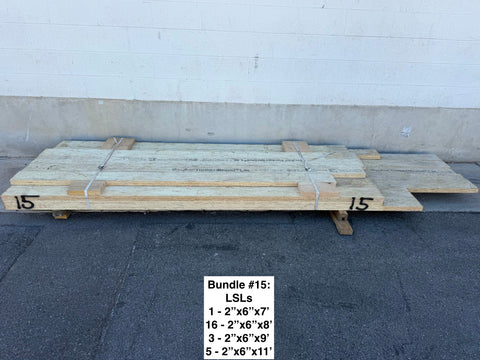 Bunk of new LSLs, all 2x6 dimensional in various lengths. 