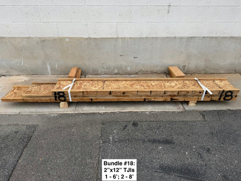 Small bundle of 2x12 TJIs. 