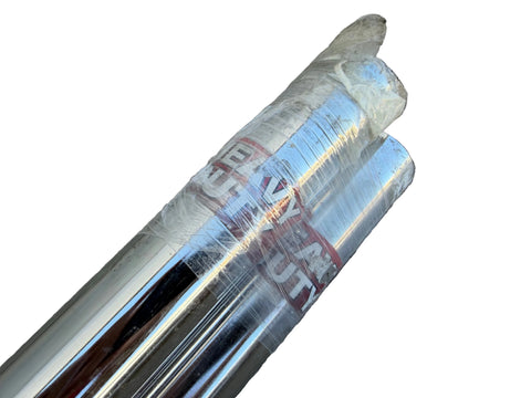 Heavy Duty stickers on ends of new 8' long closet poles. 