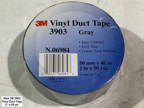 New 3M Vinyl Duct Tape # 3903: 2 inches x 50 yards. 
