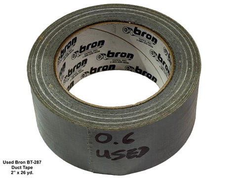 2" wide roll of remnant Bron BT-287 duct tape. 