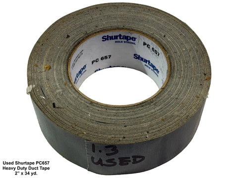 Remnant Shurtape: 2"x34 yd, HD duct tape. 
