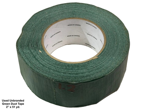 51 yard roll of green, remnant duct tape. 