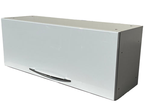 39" wide IKEA Akurum horizontal cabinet with arc-shaped handle. 