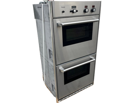 27" stainless steel Thermador double oven. 