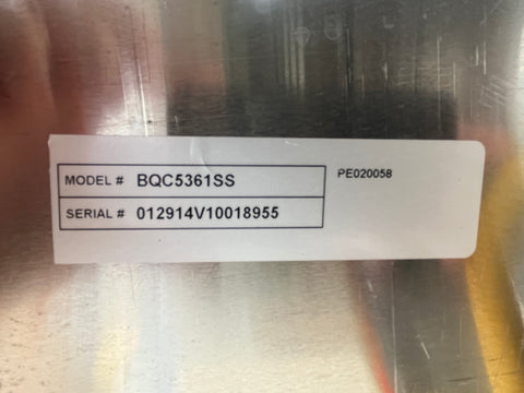 Viking grill cart model and serial numbers. 