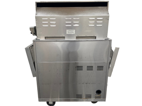 Rear of 36" Viking grill & cart. 