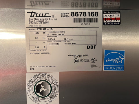 True Food Service Refrigerator