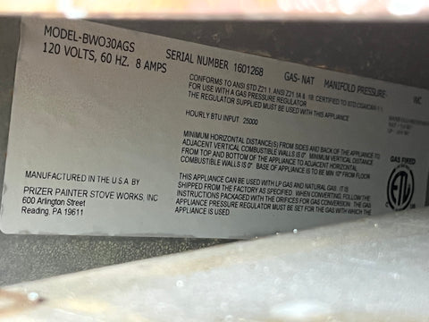 BlueStar French Door Oven