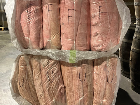 Unmarked Fiberglass Batt Insulation