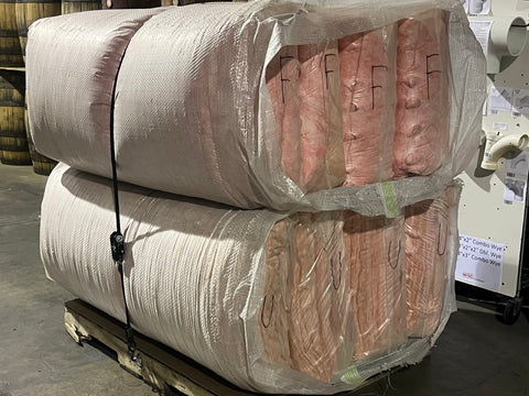 Unmarked Fiberglass Batt Insulation