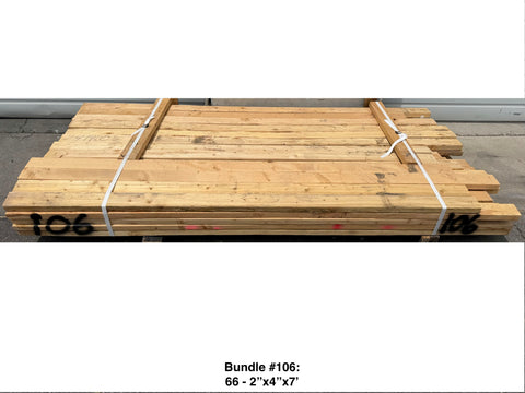 Framing Lumber Bundles