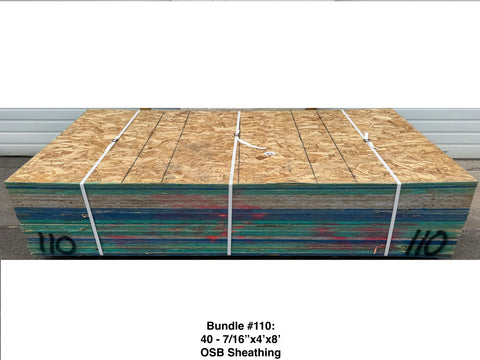 OSB Sheathing Bundles