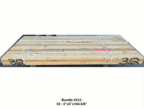 2x4 Framing Lumber Bundles