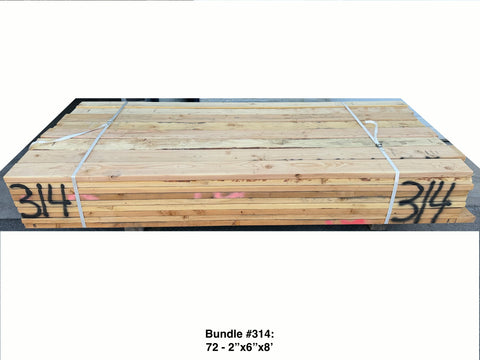 2x6 Framing Lumber Bundles