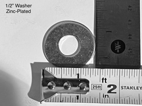 1-3/8"x1/2" flat washer with zinc plating. 