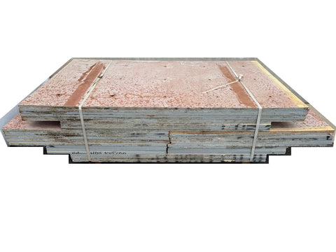 36 pc. bundle of 3/4" concrete form plywood in various sizes (C). 