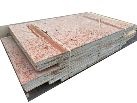 36 pc. bundle of 3/4" concrete form plywood in various sizes (C). 