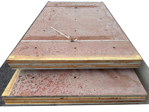36 pc. bundle of 3/4" concrete form plywood in various sizes (C). 
