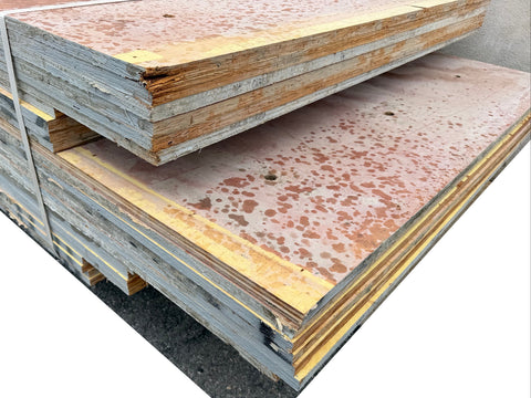 36 pc. bundle of 3/4" concrete form plywood in various sizes (C). 
