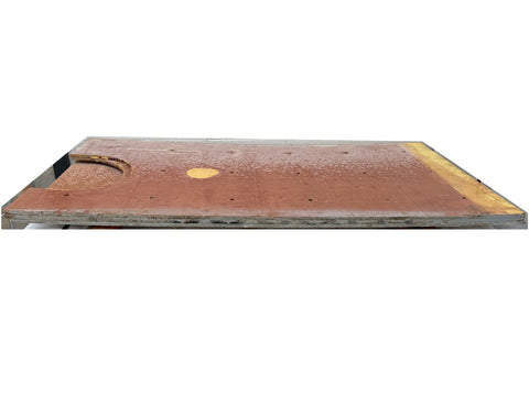 4 pc. bundle of 3/4" concrete form plywood partials (D). 