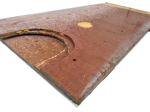 4 pc. bundle of 3/4" concrete form plywood partials (D). 