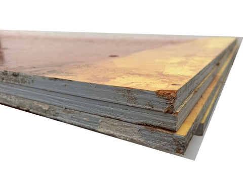 4 pc. bundle of 3/4" concrete form plywood partials (D). 